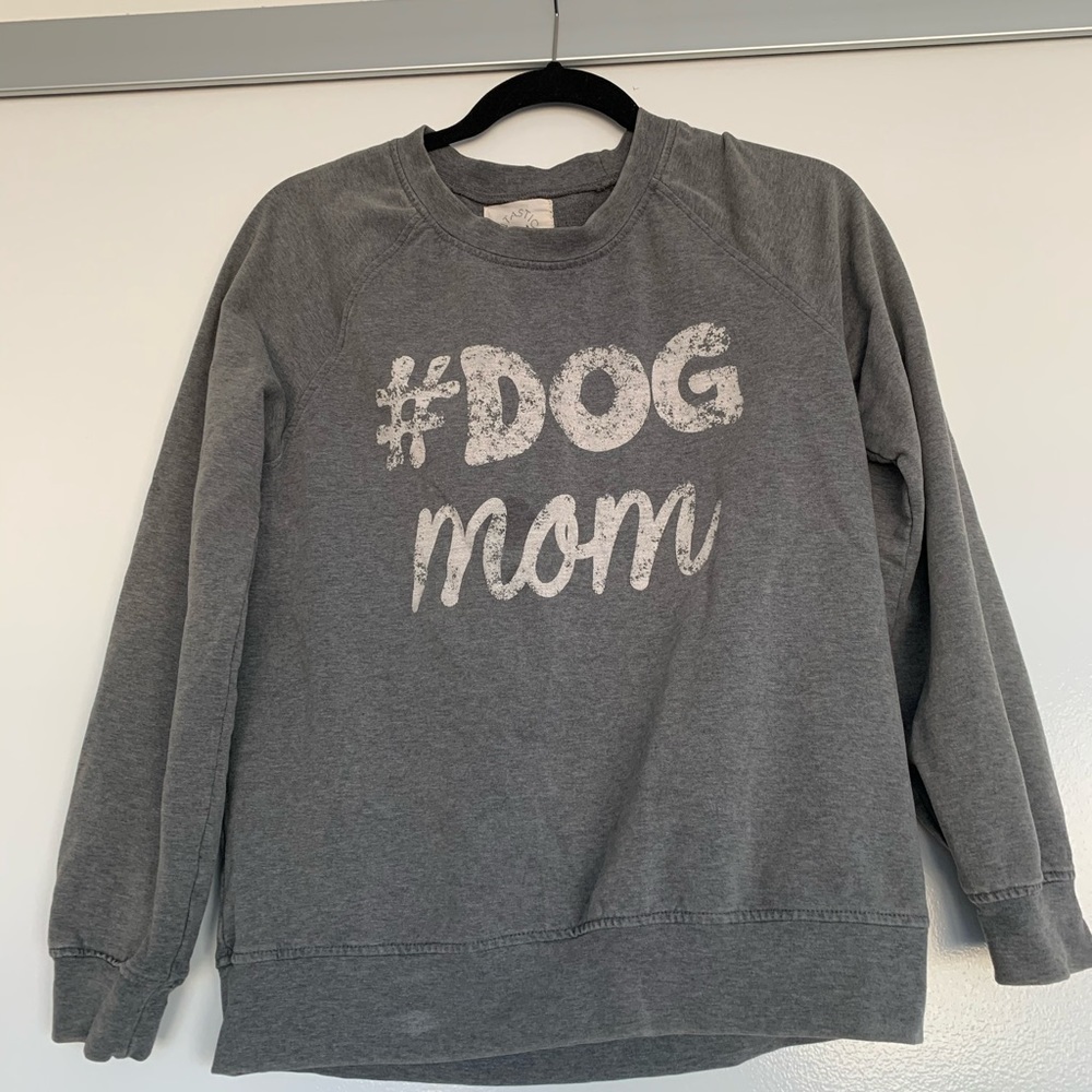 Dog Mom Crew Neck Sweatshirt